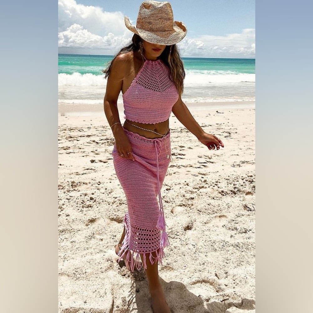 Vici Pink Crochet Set